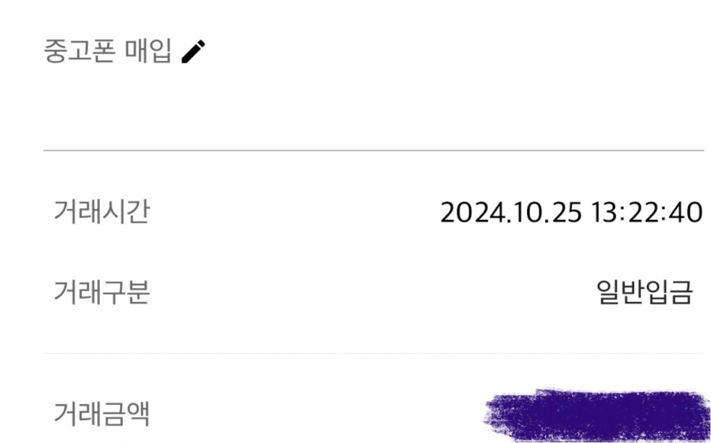 빠르게 도와주셔서 감사합니다!! 아이폰 16프로맥스 당일입금!